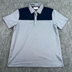Ministry Of Supply Polo Shirt Mens Large Colorblock Apollo Outlast Knit Stretch